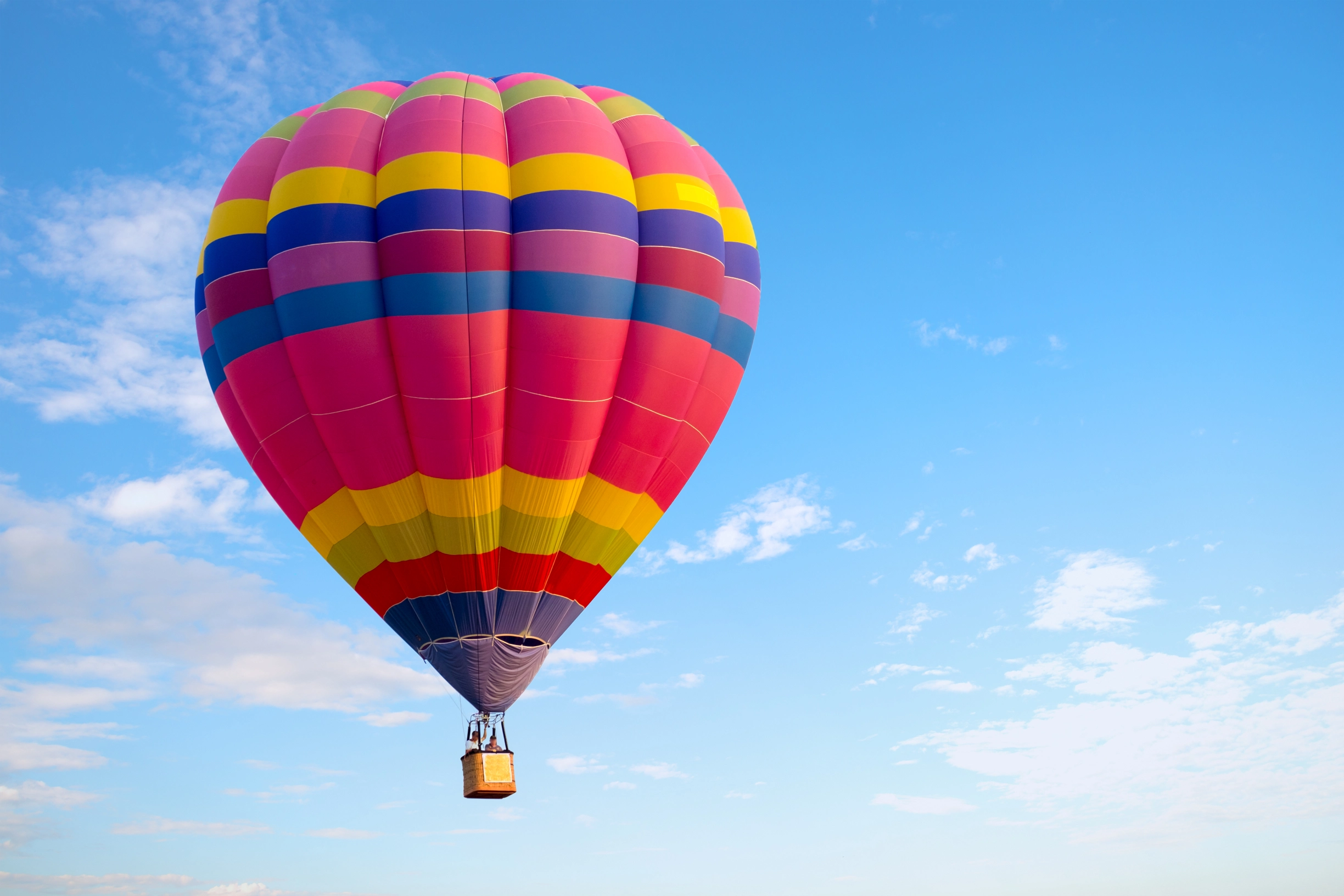 colorful hot air balloon flying sky balloon carnival thailand