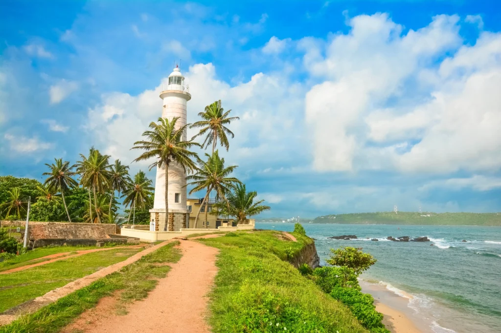 historic gall fort lighthouse sri lanka