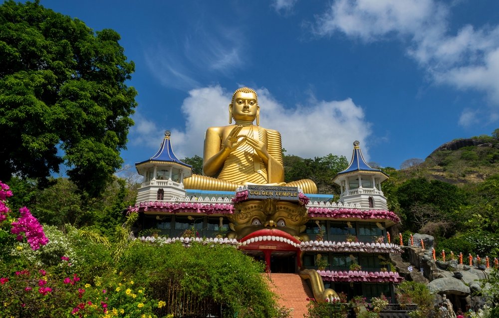 Golden,Temple,Of,Dambulla,In,Dambulla,,Central,Province,,Sri,Lanka,